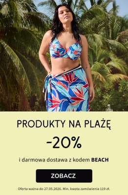 bonprix - gazetka promocyjna -20% na produkty plażowe + darmowa dostawa! od poniedziałku 25.05 do środy 27.05