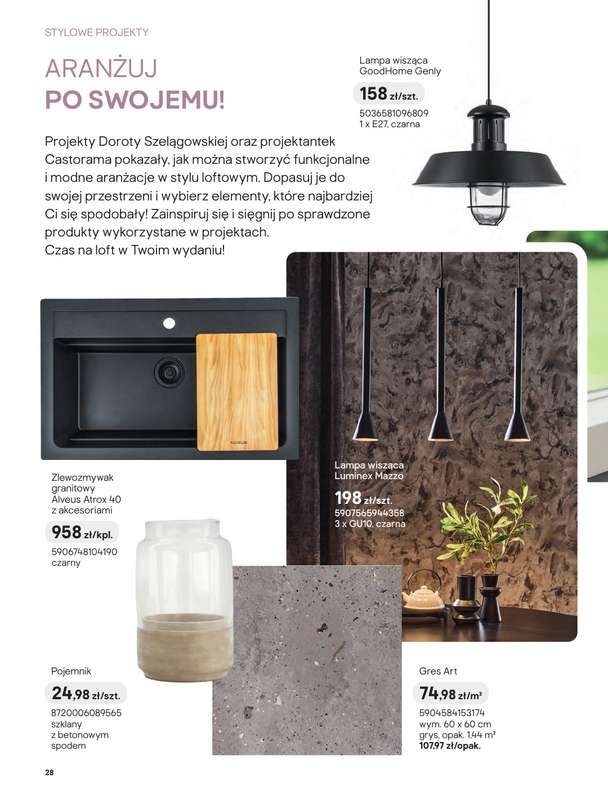Castorama - gazetka promocyjna Stylowe projekty od poniedziałku 25.05 do poniedziałku 08.06 - strona 16