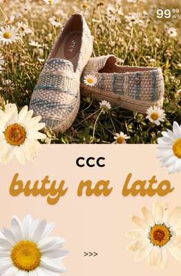 CCC - gazetka promocyjna Buty damskie na lato od poniedziałku 25.05 