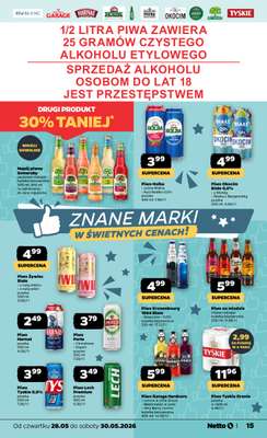 Netto - gazetka promocyjna Gazetka Spożywcza od czwartku 28.05 do soboty 30.05 - strona 15