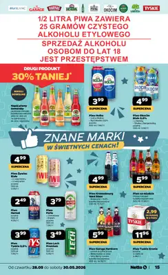 Netto - gazetka promocyjna Gazetka Spożywcza od czwartku 28.05 do soboty 30.05 - strona 15