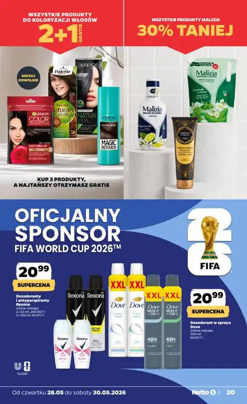 Netto - gazetka promocyjna Gazetka Spożywcza od czwartku 28.05 do soboty 30.05 - strona 20