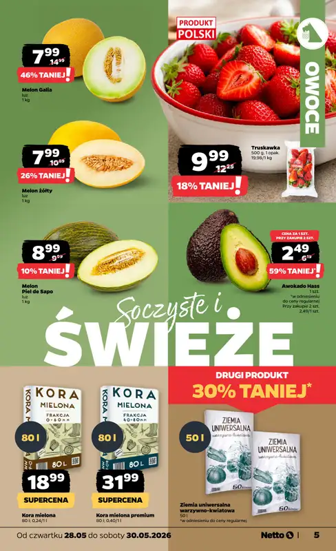 Netto - gazetka promocyjna Gazetka Spożywcza od czwartku 28.05 do soboty 30.05 - strona 5