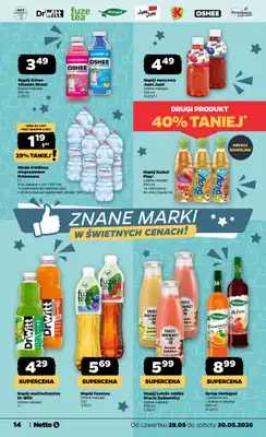 Netto - gazetka promocyjna Gazetka Spożywcza od czwartku 28.05 do soboty 30.05 - strona 14