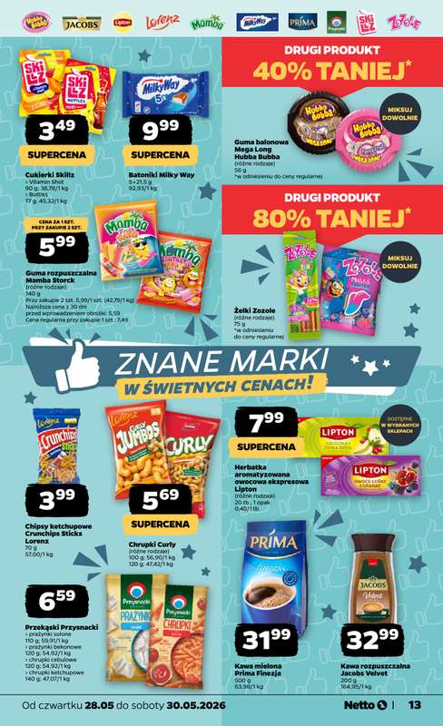 Netto - gazetka promocyjna Gazetka Spożywcza od czwartku 28.05 do soboty 30.05 - strona 13
