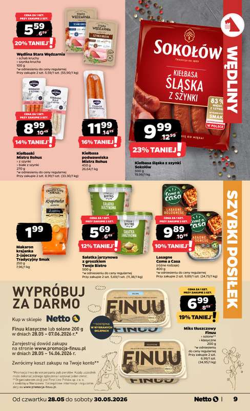 Netto - gazetka promocyjna Gazetka Spożywcza od czwartku 28.05 do soboty 30.05 - strona 9
