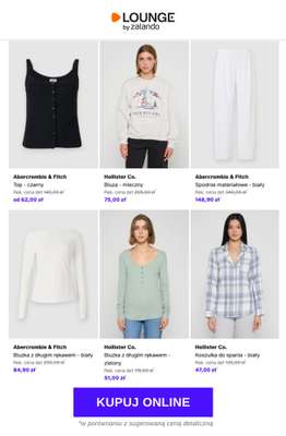 Abercrombie & Fitch Top - czarny