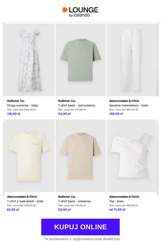 Lounge by Zalando - gazetka promocyjna Do -85% Abercrombie & Fitch + Hollister Co. od poniedziałku 25.05 do czwartku 28.05 - strona 5