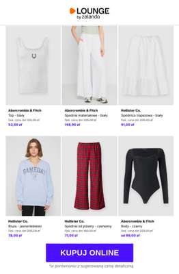 Abercrombie & Fitch Top - biały