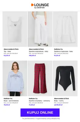 Lounge by Zalando - gazetka promocyjna Do -85% Abercrombie & Fitch + Hollister Co. od poniedziałku 25.05 do czwartku 28.05 - strona 7
