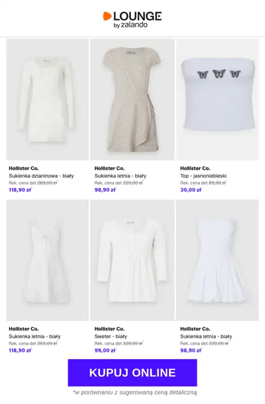 Lounge by Zalando - gazetka promocyjna Do -85% Abercrombie & Fitch + Hollister Co. od poniedziałku 25.05 do czwartku 28.05 - strona 10