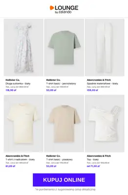 Lounge by Zalando - gazetka promocyjna Do -85% Abercrombie & Fitch + Hollister Co. od poniedziałku 25.05 do czwartku 28.05 - strona 3