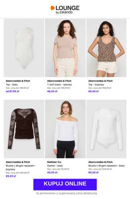 Abercrombie & Fitch Top - biały