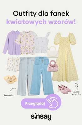 Sinsay - gazetka promocyjna Dla fanek kwiatowych wzorów! od poniedziałku 25.05 do niedzieli 31.05