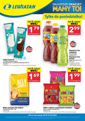LEWIATAN - gazetka promocyjna W wielopakach taniej! od czwartku 28.05 do poniedziałku 01.06