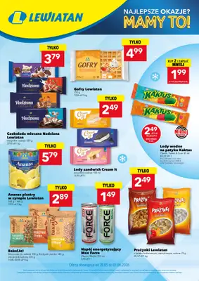 LEWIATAN - gazetka promocyjna Najlepsze okazje? MAMY TO w Lewiatanie od czwartku 28.05 do poniedziałku 01.06