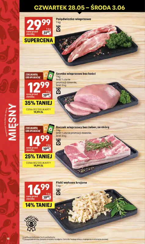 Delikatesy Centrum - gazetka promocyjna Gazetka  do środy 10.06 - strona 18