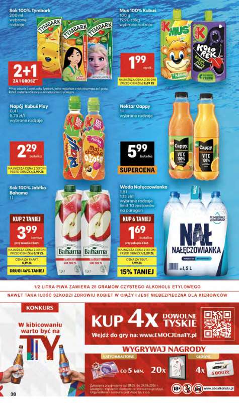 Delikatesy Centrum - gazetka promocyjna Gazetka  do środy 10.06 - strona 38