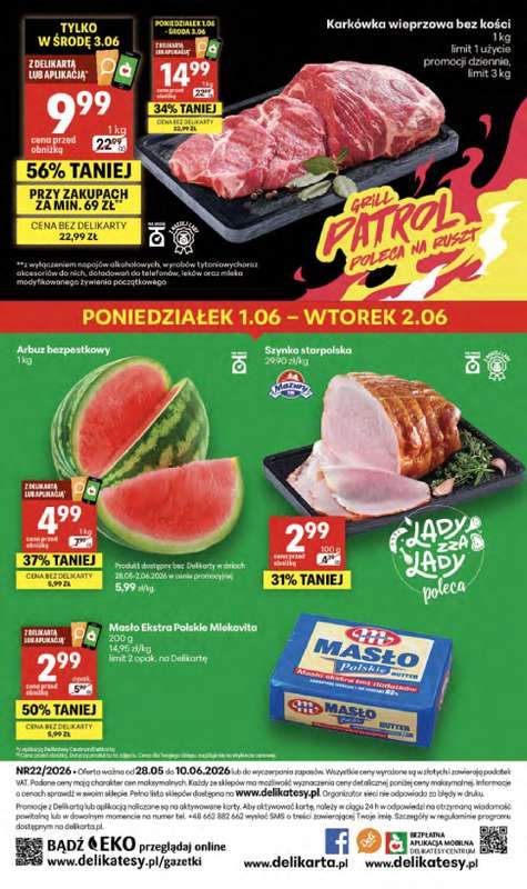 Delikatesy Centrum - gazetka promocyjna Gazetka  do środy 10.06 - strona 48