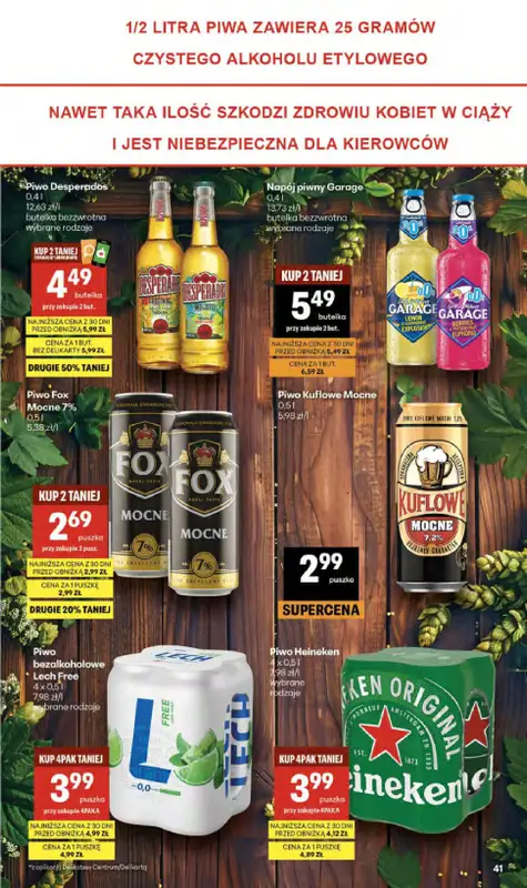 Delikatesy Centrum - gazetka promocyjna Gazetka  do środy 10.06 - strona 41
