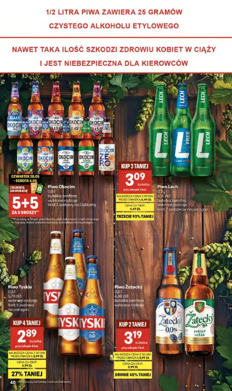 Delikatesy Centrum - gazetka promocyjna Gazetka  do środy 10.06 - strona 40