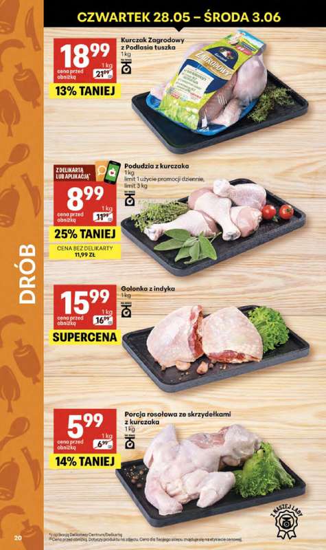 Delikatesy Centrum - gazetka promocyjna Gazetka  do środy 10.06 - strona 20