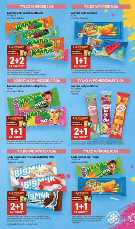 Delikatesy Centrum - gazetka promocyjna Gazetka  do środy 10.06 - strona 11