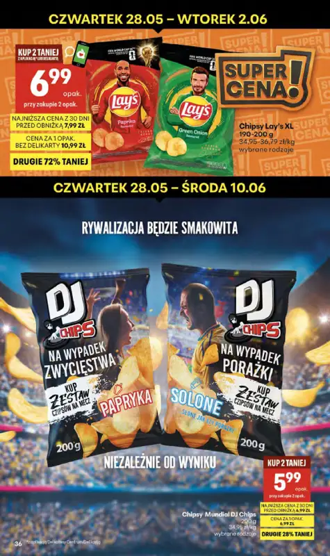 Delikatesy Centrum - gazetka promocyjna Gazetka  do środy 10.06 - strona 36