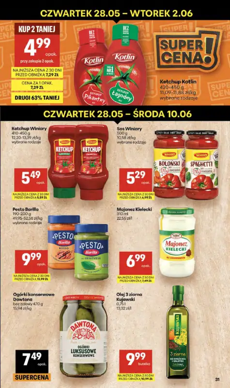 Delikatesy Centrum - gazetka promocyjna Gazetka  do środy 10.06 - strona 31