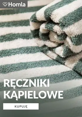 Homla - gazetka promocyjna Ręczniki kąpielowe od poniedziałku 25.05 
