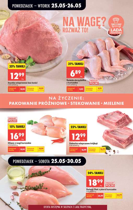 Biedronka - gazetka promocyjna Od poniedziałku, Z ladą tradycyjną od poniedziałku 25.05 do soboty 30.05 - strona 32