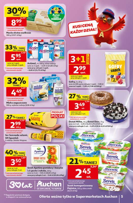 Auchan - gazetka promocyjna Gazetka 30 Lat Supermarket Auchan od czwartku 28.05 do środy 03.06 - strona 5