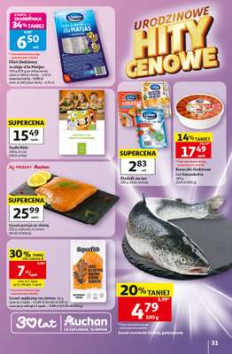 Auchan - gazetka promocyjna Gazetka 30 Lat Hipermarket Auchan od czwartku 28.05 do środy 03.06 - strona 31