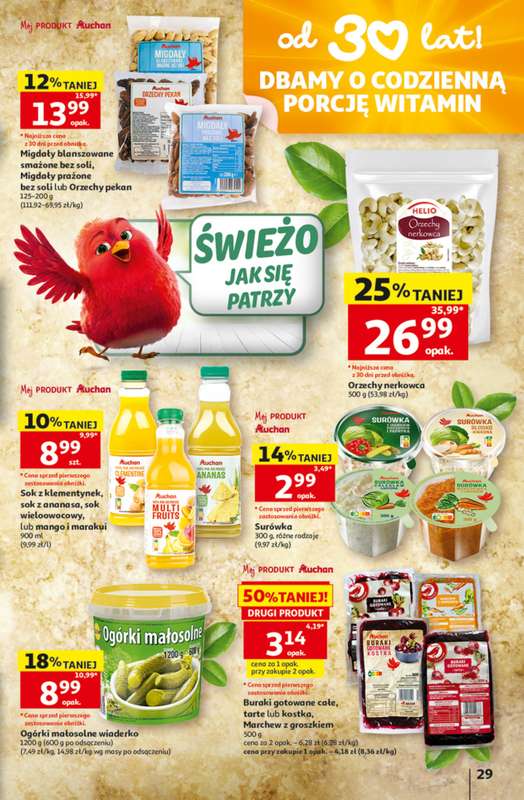 Auchan - gazetka promocyjna Gazetka 30 Lat Hipermarket Auchan od czwartku 28.05 do środy 03.06 - strona 29