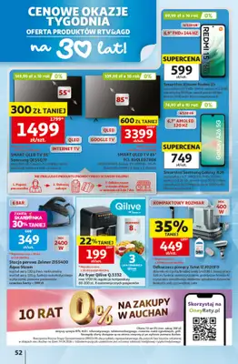 Auchan - gazetka promocyjna Gazetka 30 Lat Hipermarket Auchan od czwartku 28.05 do środy 03.06 - strona 52