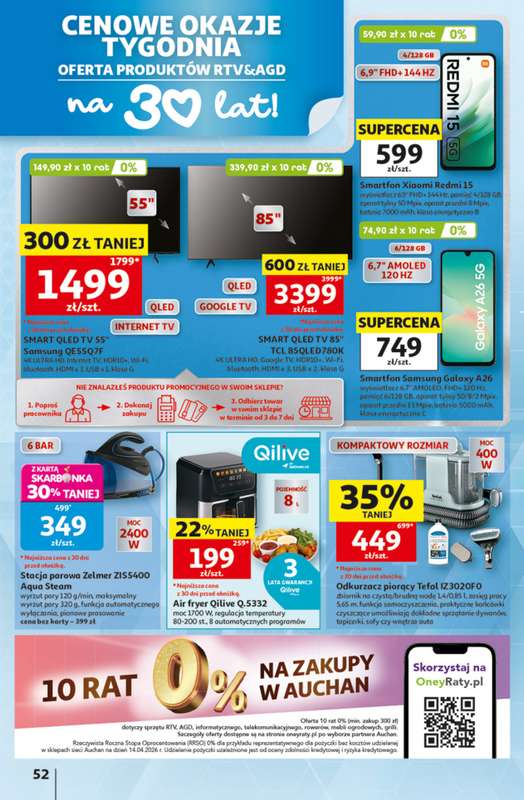 Auchan - gazetka promocyjna Gazetka 30 Lat Hipermarket Auchan od czwartku 28.05 do środy 03.06 - strona 52