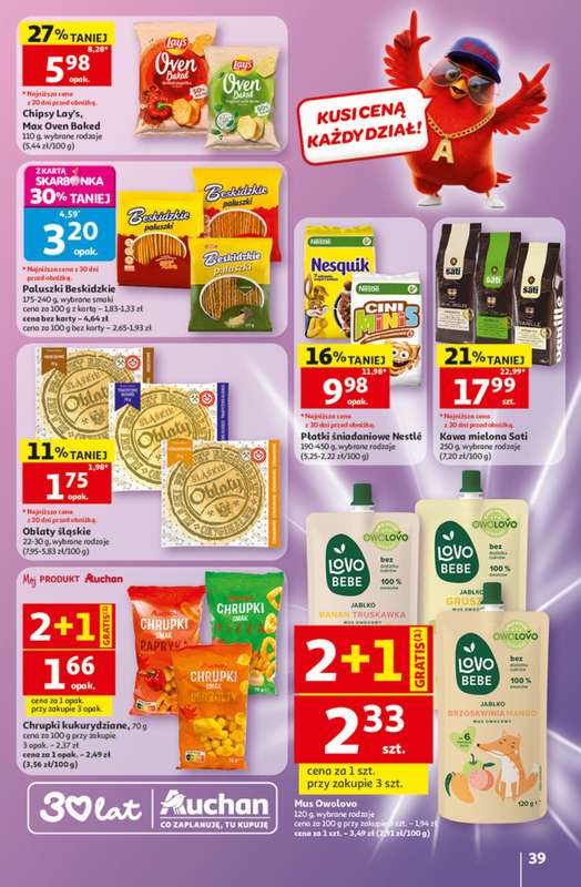 Auchan - gazetka promocyjna Gazetka 30 Lat Hipermarket Auchan od czwartku 28.05 do środy 03.06 - strona 39