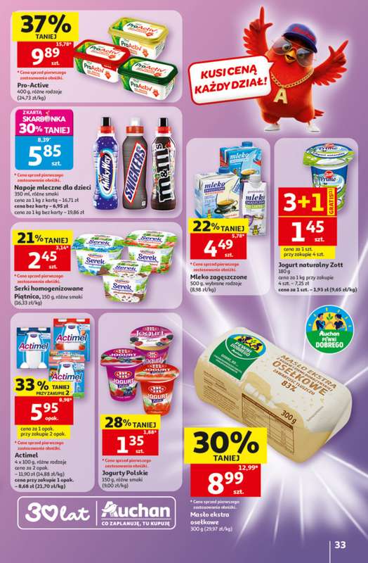 Auchan - gazetka promocyjna Gazetka 30 Lat Hipermarket Auchan od czwartku 28.05 do środy 03.06 - strona 33