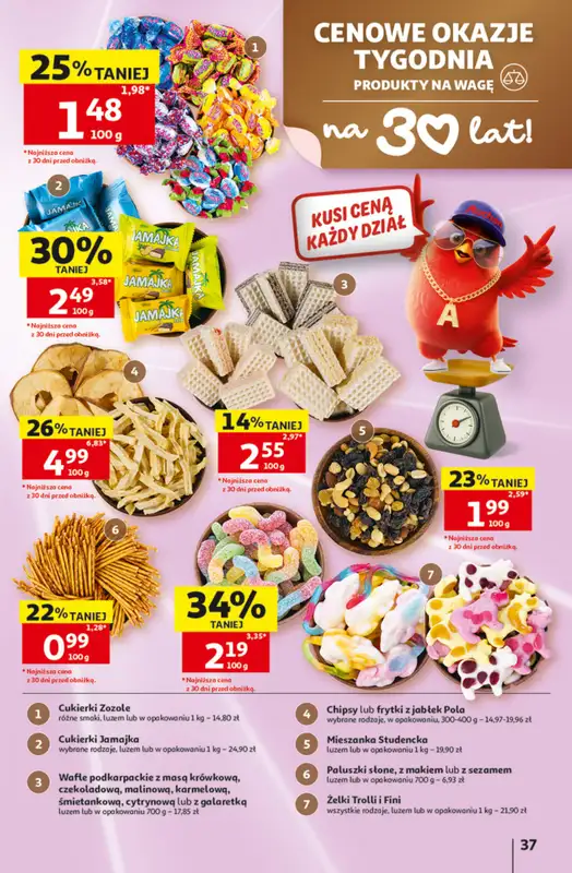 Auchan - gazetka promocyjna Gazetka 30 Lat Hipermarket Auchan od czwartku 28.05 do środy 03.06 - strona 37