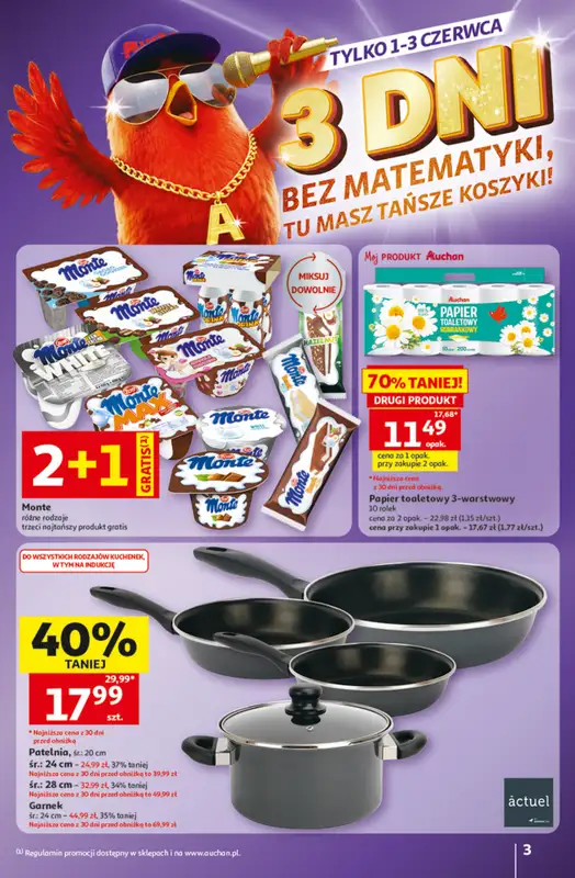 Auchan - gazetka promocyjna Gazetka 30 Lat Hipermarket Auchan od czwartku 28.05 do środy 03.06 - strona 3