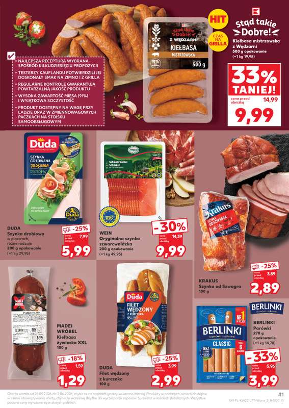 Kaufland - gazetka promocyjna Gazetka Tygodnia od czwartku 28.05 do wtorku 02.06 - strona 41
