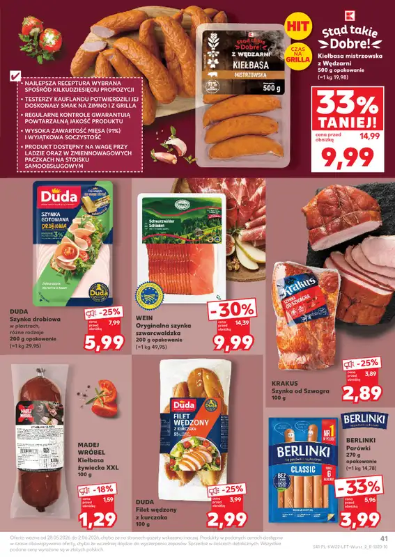 Kaufland - gazetka promocyjna Gazetka Tygodnia od czwartku 28.05 do wtorku 02.06 - strona 41
