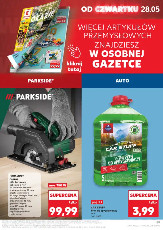 Kaufland - gazetka promocyjna Gazetka Tygodnia od czwartku 28.05 do wtorku 02.06 - strona 69