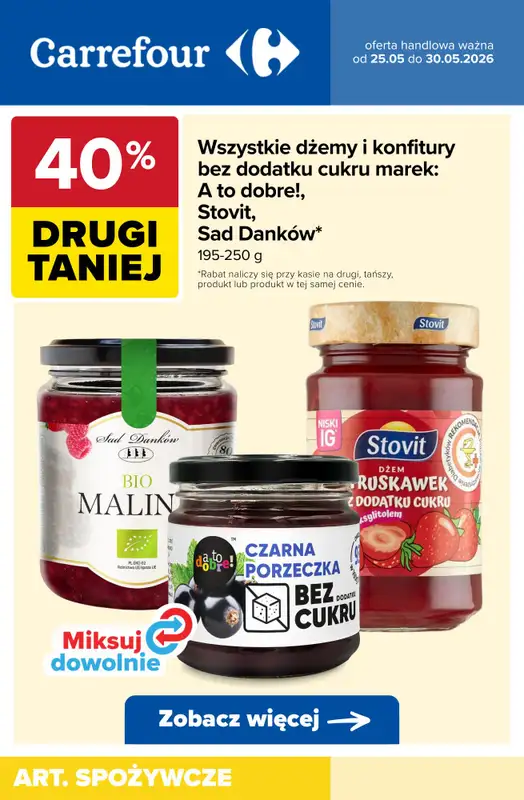 Carrefour - gazetka promocyjna Produkty na KANAPKI - promocje! od wtorku 26.05 do soboty 30.05 - strona 7