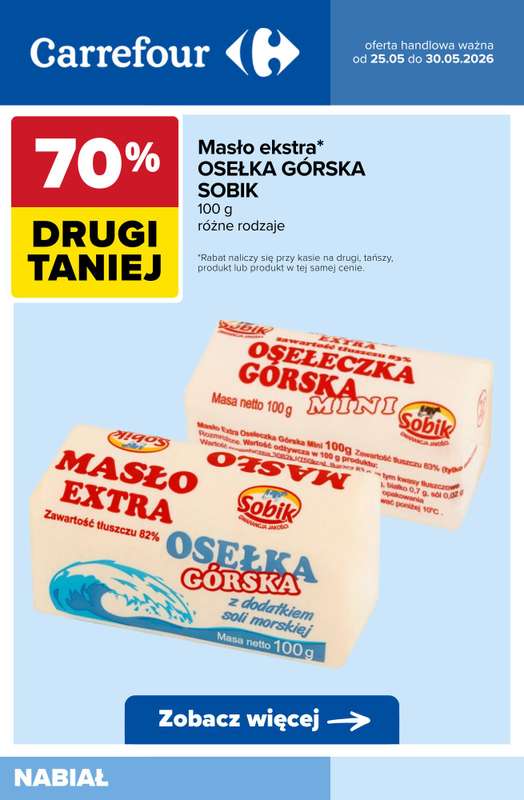 Carrefour - gazetka promocyjna Produkty na KANAPKI - promocje! od wtorku 26.05 do soboty 30.05 - strona 9