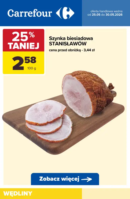 Carrefour - gazetka promocyjna Produkty na KANAPKI - promocje! od wtorku 26.05 do soboty 30.05 - strona 11