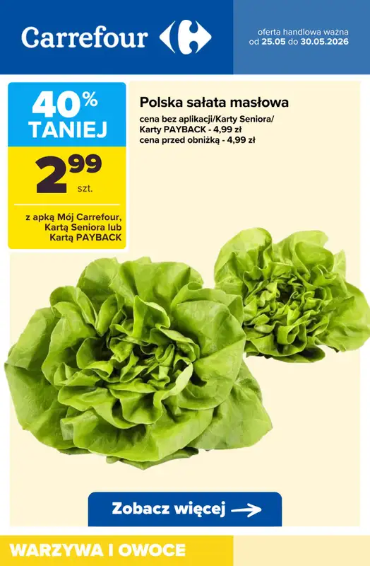 Carrefour - gazetka promocyjna Produkty na KANAPKI - promocje! od wtorku 26.05 do soboty 30.05 - strona 5