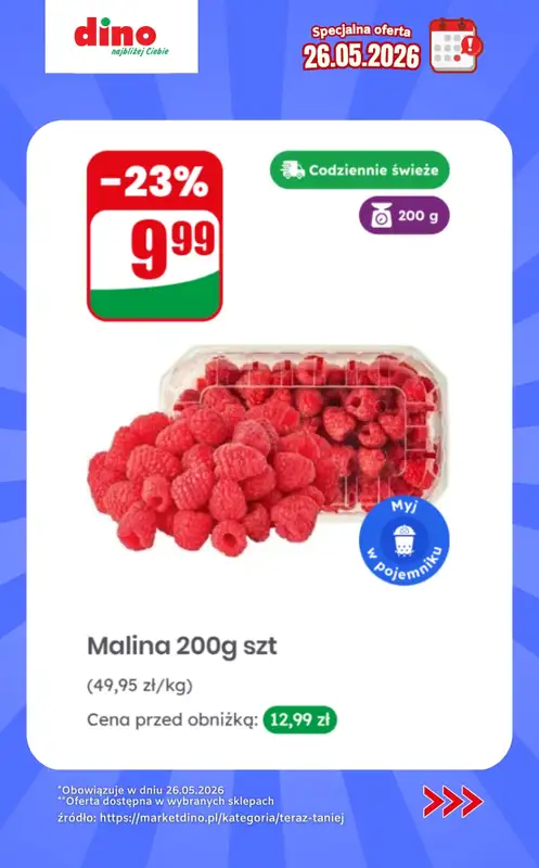 Dino - gazetka promocyjna Specjalna oferta na 26.05.2026 - promocje spoza gazetki od wtorku 26.05 do wtorku 26.05 - strona 8