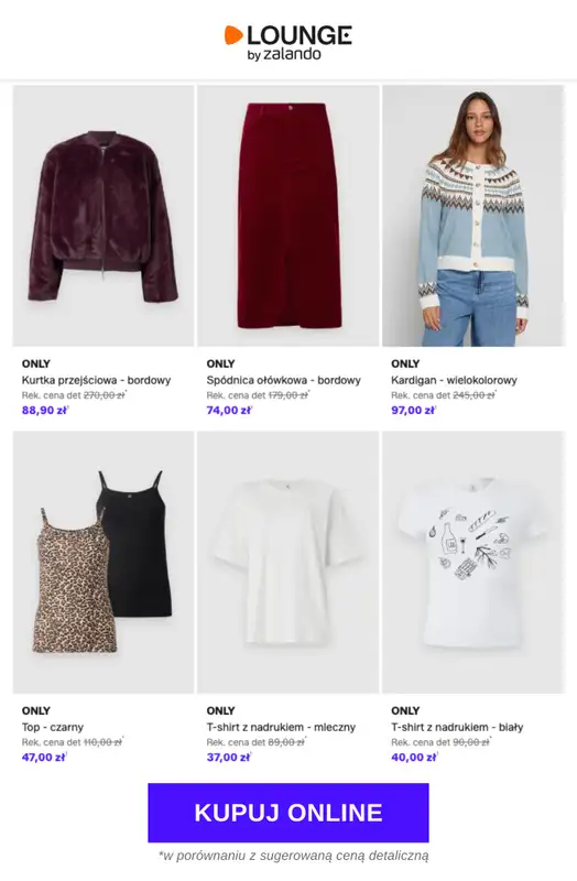 Lounge by Zalando - gazetka promocyjna Do -75% Only od wtorku 26.05 do piątku 29.05 - strona 5