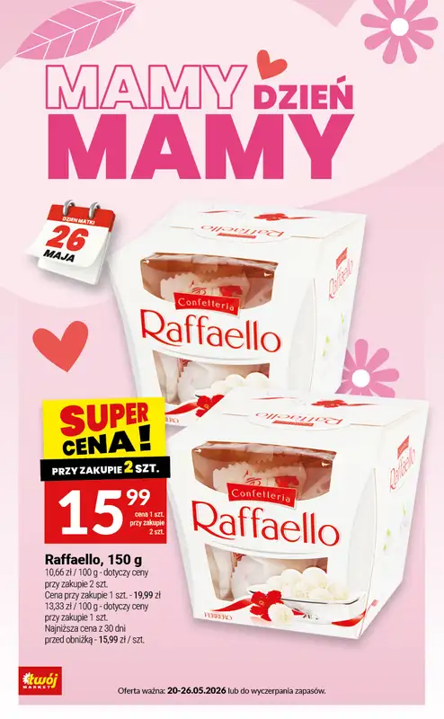 Dzień Matki - gazetka promocyjna Twój Market I Mamy Dzień Mamy od wtorku 26.05 do wtorku 26.05 - strona 2
